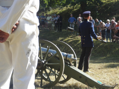 Geschützexerzieren im linken Hof, Historisches Fest 2023
